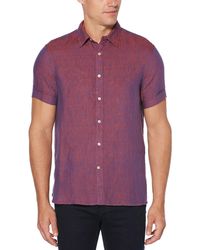 perry ellis red button shirt