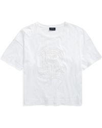 Polo Ralph Lauren - Prl Monogram Cotton T-shirt - Lyst