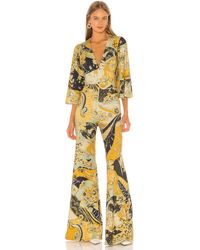 Free People Night Fever Jumpsuit - Gelb