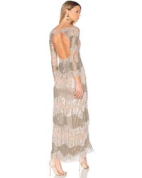 Women S Patricia Bonaldi Dresses Patricia Bonaldi Boatneck Beaded Gown Lyst