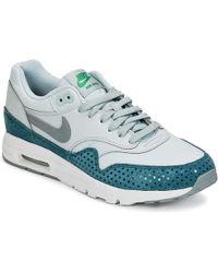 Nike Air Max 1 Ultra Essentials Leather And Fabric Sneakers Nike Air Max 1 Ultra Essentials Leather And Fabric Sneakers