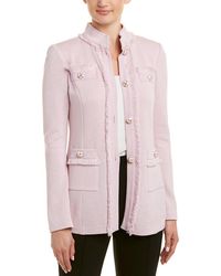 St. John Wool-blend Jacket - Pink