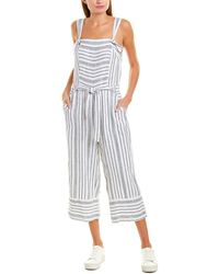 Vince Camuto Linen-blend Jumpsuit - White