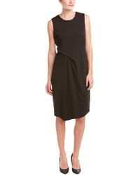 Lyst - Alberto makali Black Sequined Sleeveless Shift Dress in Black