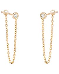 Lyst - Ariana Rabbani 14k Diamond Earrings in Metallic