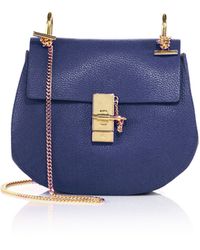 handbags chloe online - Chlo Drew Small Perforated Leather Shoulder Bag in Brown (caramel ...