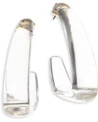 Lyst Alexis Bittar Lucite Large Hoop Earrings 2 5 Alexis Bittar Lucite Large Hoop Earrings 2 5 Lyst