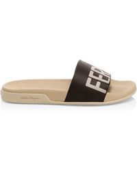 black ferragamo slides