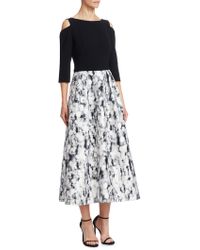 theia cold shoulder gown