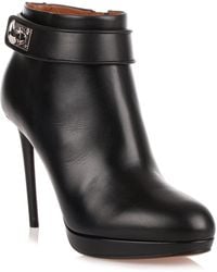 givenchy shark lock boots red