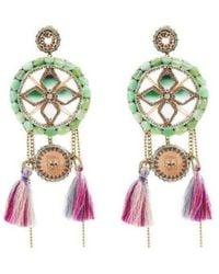 Lyst Deepa Gurnani Wisteria Earrings In Black Deepa Gurnani Latika Earrings Lyst