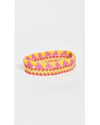 Roxanne Assoulin Patchwork Set Of Two Anklets - Pink