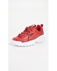 womens red filas