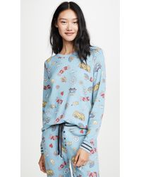 Pj Salvage Peace & Love Pj Top - Blue