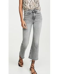 Rag & Bone Nina High Rise Ankle Flare Jeans - Gray