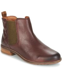 barbour sarah leather low buckle ankle boots brown