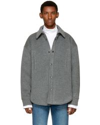 balenciaga jacket mens grey