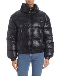 Chiara Ferragni Piumino nero ricamo logo