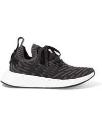adidas originali nmd gomma rivestita di scarpe da ginnastica in nero primeknit r2 adidas originali nmd gomma rivestita di scarpe da ginnastica in nero primeknit r2