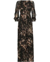 Zimmermann Floral-print Silk-georgette Jumpsuit Black