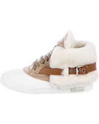 chloe shearling sneakers