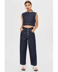 topshop baggy jeans in washed black