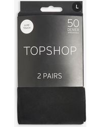 TOPSHOP Collants 50 deniers - Noir