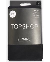 TOPSHOP Collants 80 deniers - Noir