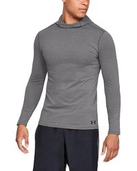 men's ua coldgear infrared grid fitted hoodie