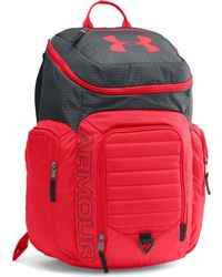 under armour black and red backpack