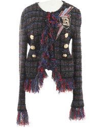 Balmain Chaqueta en viscosa negro