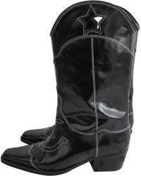 ganni midcalf boots