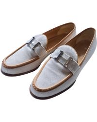 hermes black flats