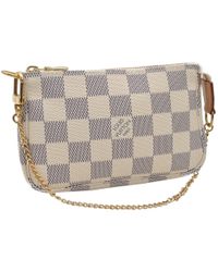 Louis Vuitton - Pochette Accessoire White Cloth Clutch Bag - Lyst