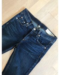 Rag & Bone Jeans slim coton bleu