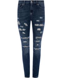Philipp Plein Distressed Jeans - Blue
