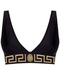 Versace Swimsuit Top - Black
