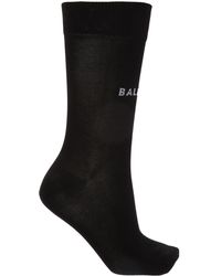Balenciaga Logo Socks - Black