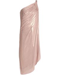 Halston Knielanges Kleid - Mehrfarbig