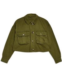 TOPSHOP Capospalla jeans - Verde