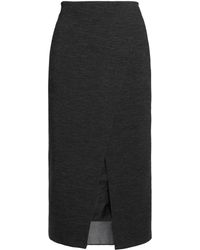 Lyst - Donna Karan Wrap Skirt in Black