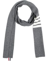 Thom Browne Chunky Cable Cashmere Scarf in Gray for Men - Lyst