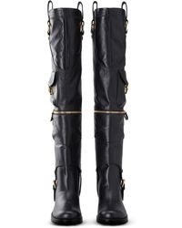 moschino over knee boots