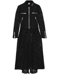 Sacai Lange Jacke - Schwarz