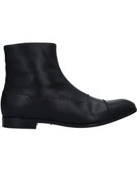 Lyst - Emporio Armani Ankle Boots in Gray for Men