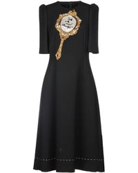 Dolce & Gabbana Midikleid - Schwarz