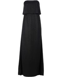 Halston Langes Kleid - Schwarz