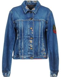 Saint Laurent Manteau en jean - Bleu