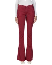 Dondup Denim Trousers - Red