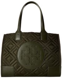 tory burch ella plaid tote